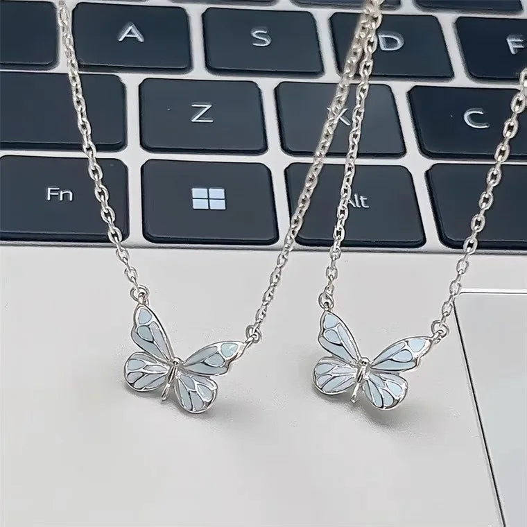 🦋 Collana / Bracciale Farfalla Luminosa Vintage