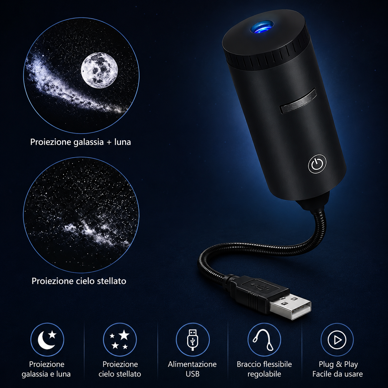 Proiettore di stelle Mini
